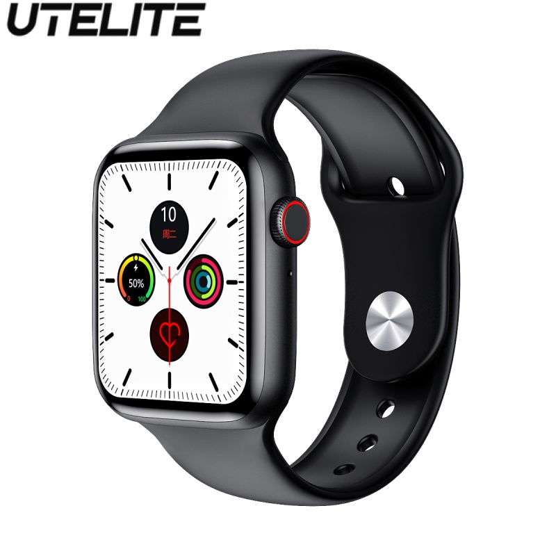 UTELITE IWO W37 Smartwatch 1.75inch Bluetooth Call IP68 Waterproof Custom Wallpaper Heart Rate Blood Pressure Monitor Fitness Tracker