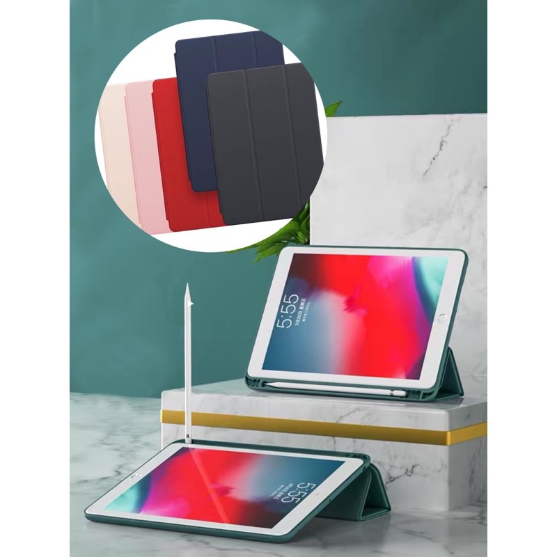 (Tặng dán màn Ipad)Bao da ipad mini1/2/3 loại hút nam châm và loại có khay bút pencil | BigBuy360 - bigbuy360.vn