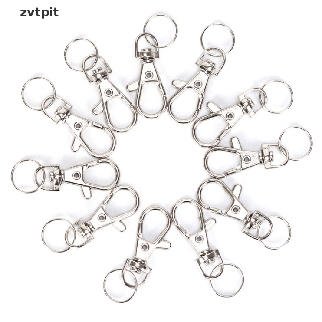 [ZVPT] 10PC Silver Swivel Trigger Clips Snap Lobster Clasp Hook Bag Key Ring Hooks Gift 10PC Silver Swivel Trigger Clips Snap Lobster Clasp Hook Bag Key Ring Hooks Gift New 10pcs