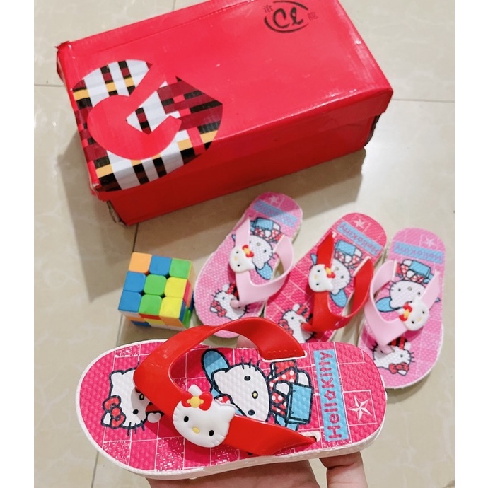 dép xỏ ngón nữ- tông bé gái hello kitti siêu dễ thương( cỡ tiểu)