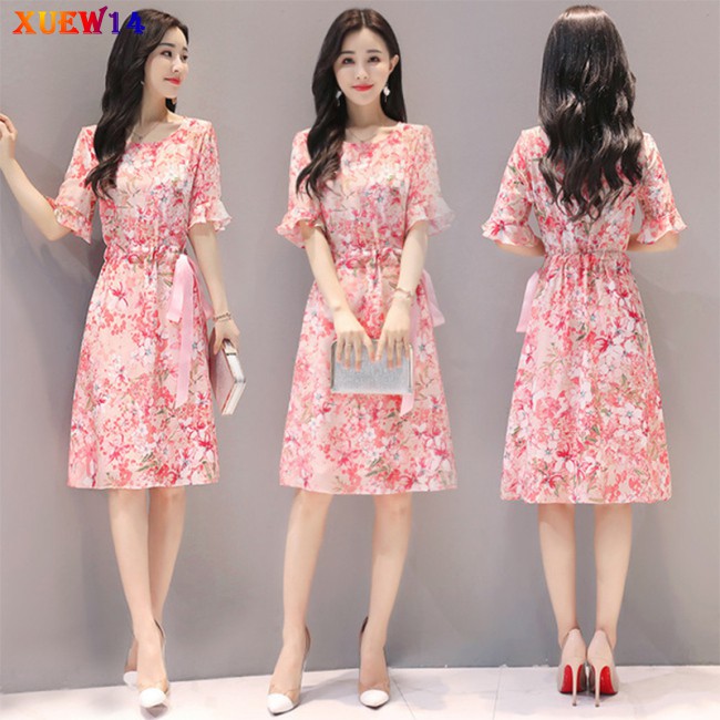 Đầm Hoa Tay Loe Thời Trang Dành Cho Nữ