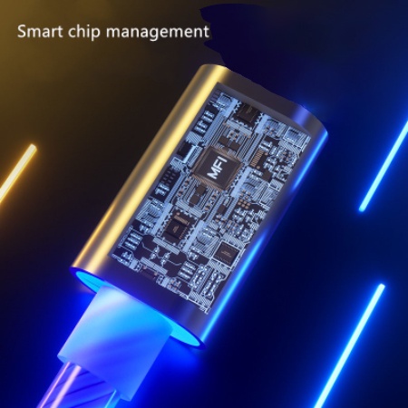 Cáp Sạc Nhanh Nhiều Màu Sắc Có Đèn flash Dùng Trên Xe Hơi