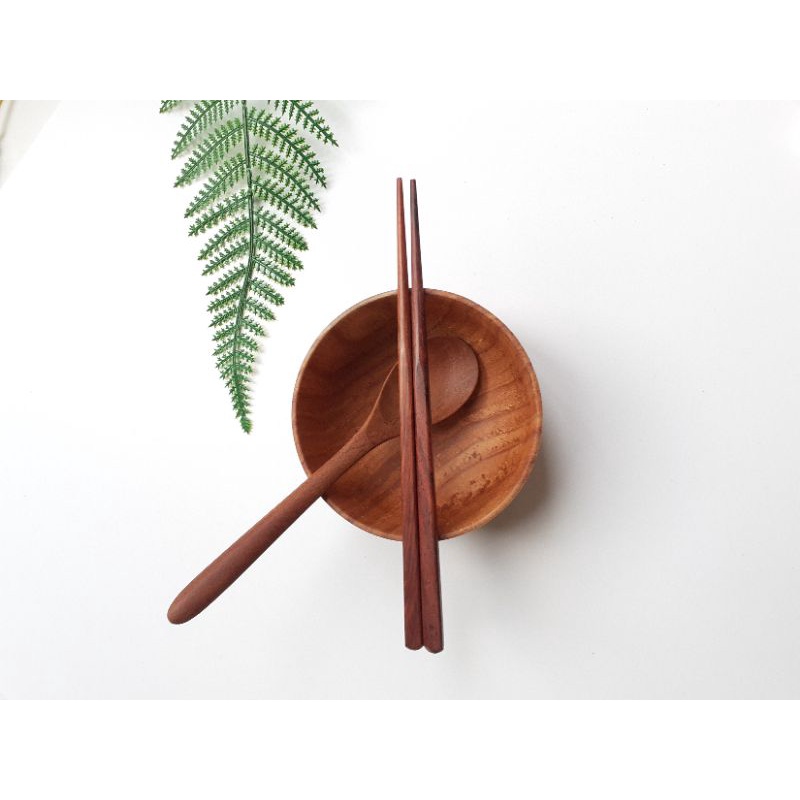 Đũa gỗ trắc tập ăn cho bé 19 cm