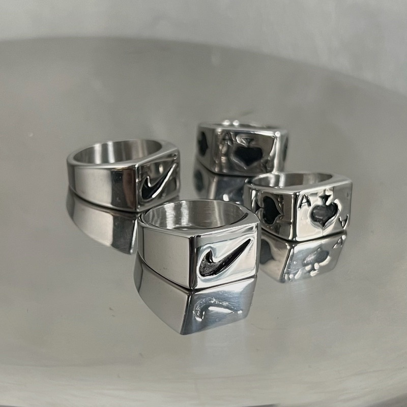 NHẪN THÉP TITAN LOGO NIKE A
