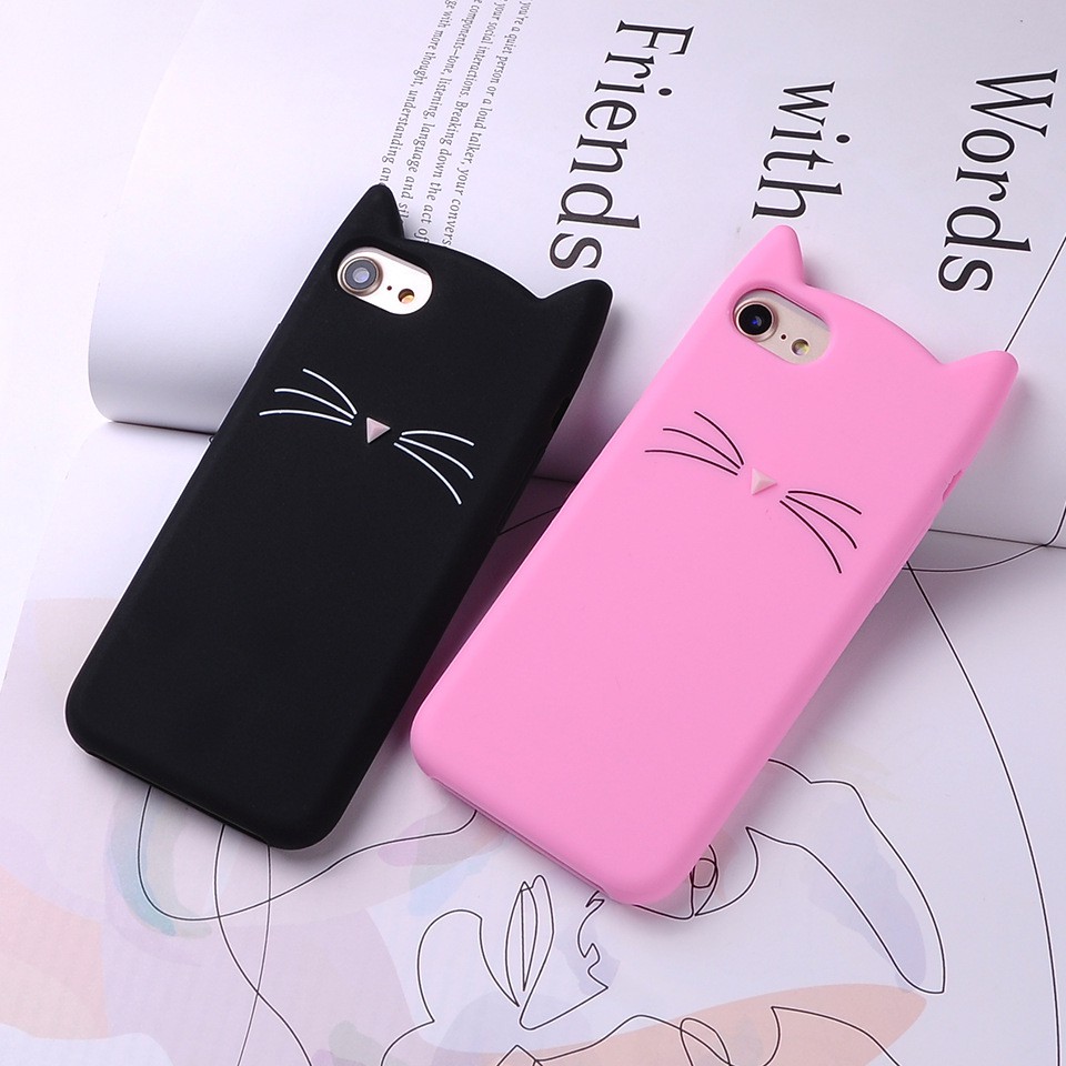 Ốp lưng dẻo tai mèo cho iPhone 5/5s, 6/6s, 6/6s plus, 7/8 plus
