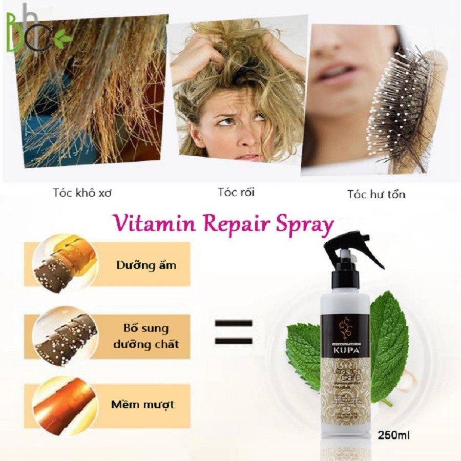 XỊT DƯỠNG TÓC VITAMIN REPAIR SPRAY 250 ML GIỮ ẨM VÀ TĂNG CƯỜNG DƯỠNG CHẤT