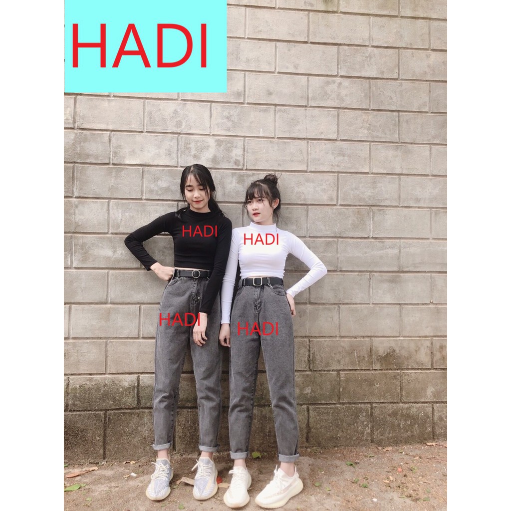 [ SIÊU RẺ SIÊU XỊN!!! ] QUẦN BAGGY JEAN XÁM NỮ HOẶC ÁO CROPTOP DÀI TAY NỮ CAO CẤP NITI CỰC CÁ TÍNH THÊM PHẦN PHONG CÁCH-