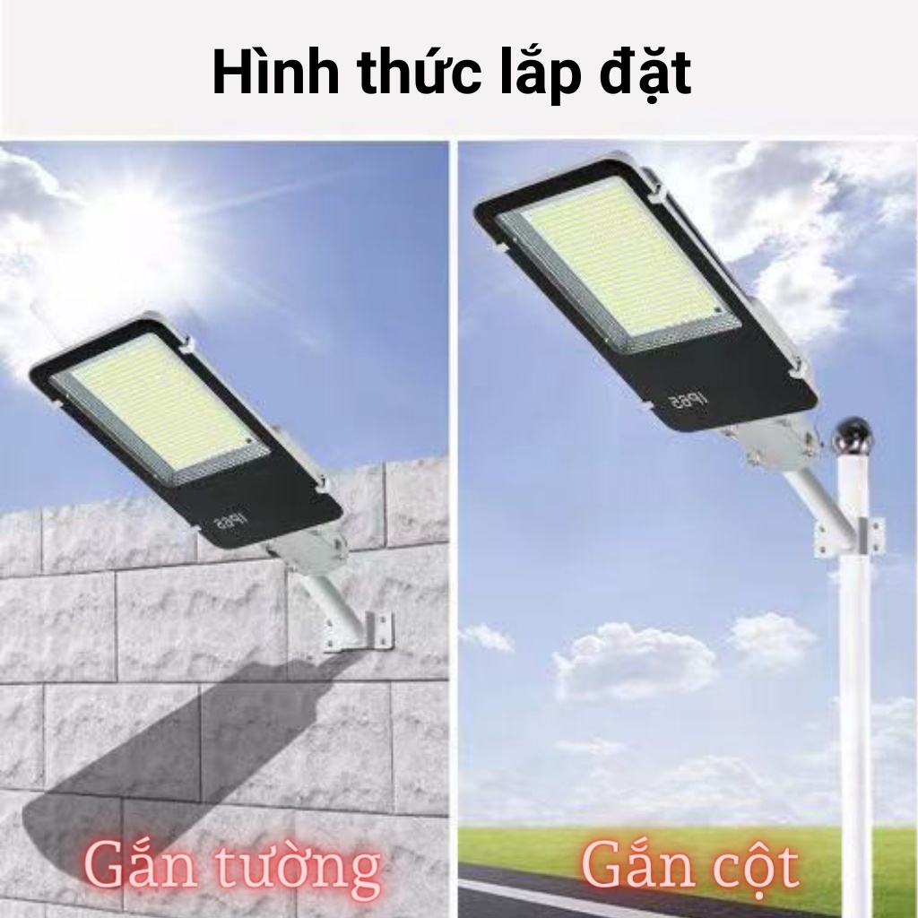 [Quà20k]Đèn năng lượng mặt trời sân vườn SHOPNHATPHONG công suất 600w mẫu mới chính hãng vỏ nhôm có điều khiển BH 2 năm