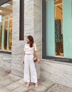 Sơ mi viền dạ tweed