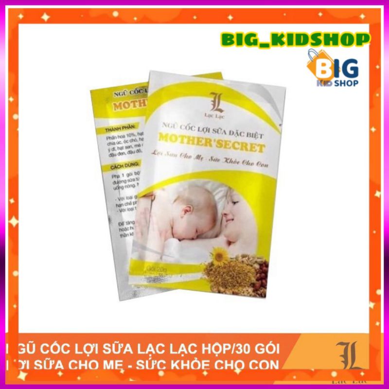 Ngũ cốc lợi sữa Lạc Lạc (hộp 30 gói)-Ngũ cốc tăng cân lợi sữa Lạc lạc