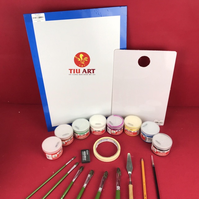 Bộ Dụng Cụ Đầy Đủ Vẽ Tranh Màu Gouache (cho người mới bắt đầu)
