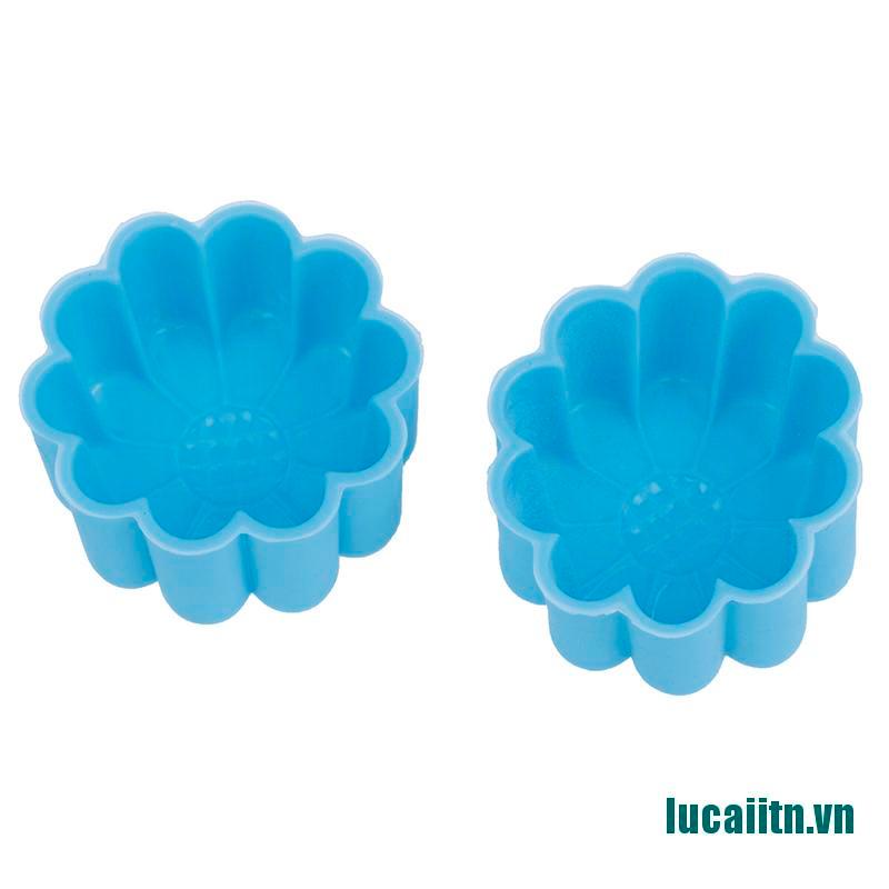 hot&Silicone Sun Flower Muffin Cookie Cup Cake Egg Tart Mold Chocolate Pudding Jelly