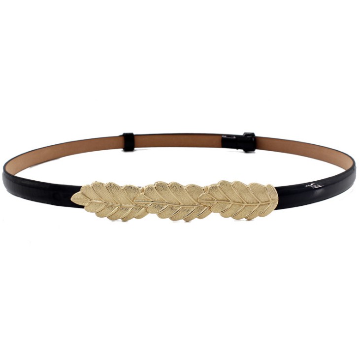 Thắt lưng da PU mặt 3 lá dễ thương TTL28