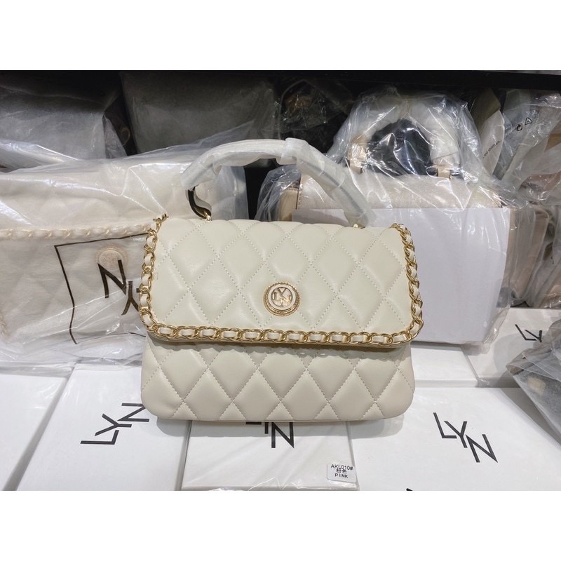 Túi lyn coco tay cầm ô trám MONIKHA M HANDBAGS