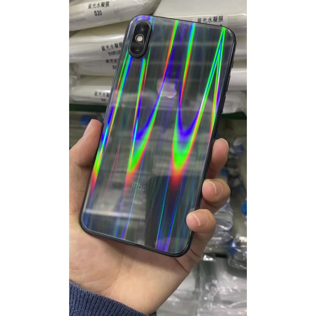 Miếng dán mặt lưng iP 7/8/X/XS/11/12/13 hiệu ứng gradiant chất liệu PET