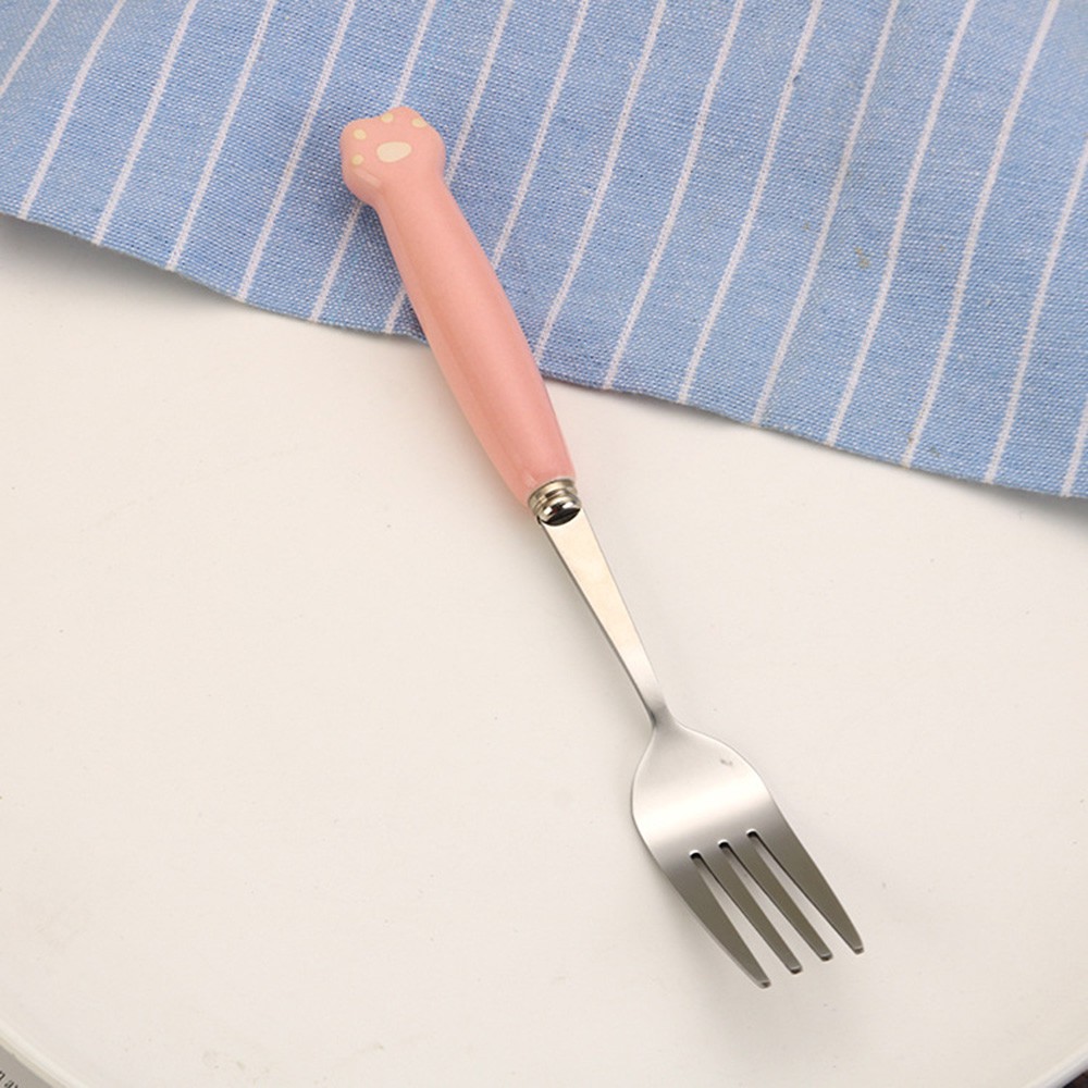 Bộ Muỗng Nĩa Ăn 14 Kiểu Dáng Hoạt Hình Bằng Thép Không Gỉ Cho Bé