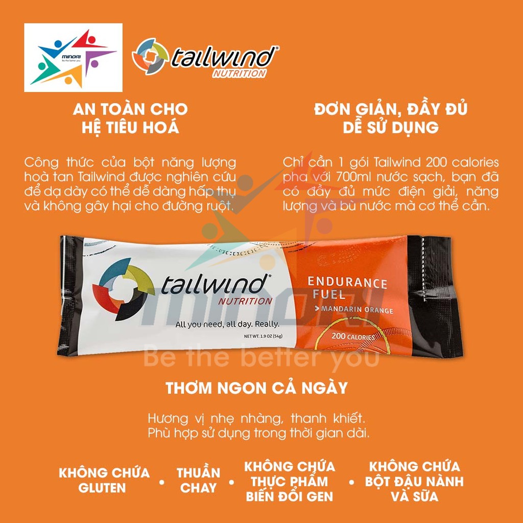 Bộ Dinh Dưỡng Bổ Sung Điện Giải TailWind Endurance - 2 Serving