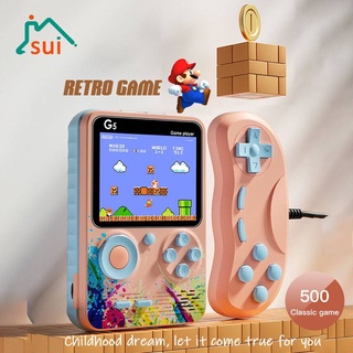 Máy Chơi Game Cầm Tay G5 Super Mario 500 Trò Chơi Cổ Điển Màn Hình LCD Phong Cách Retro