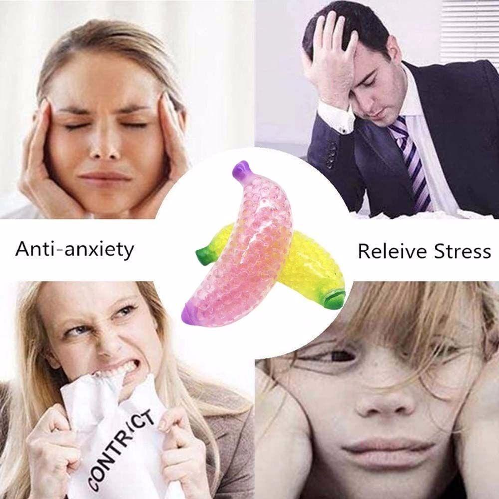 Đồ Chơi Nắn Bóp Đàn Hồi Giảm Stress Hình Quả Chuối