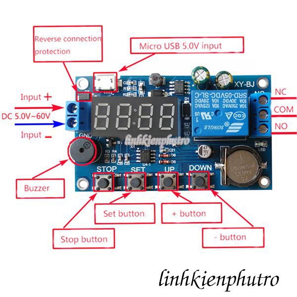 Mạch Hẹn Giờ Đóng Ngắt Relay Theo Thời Gian Thực