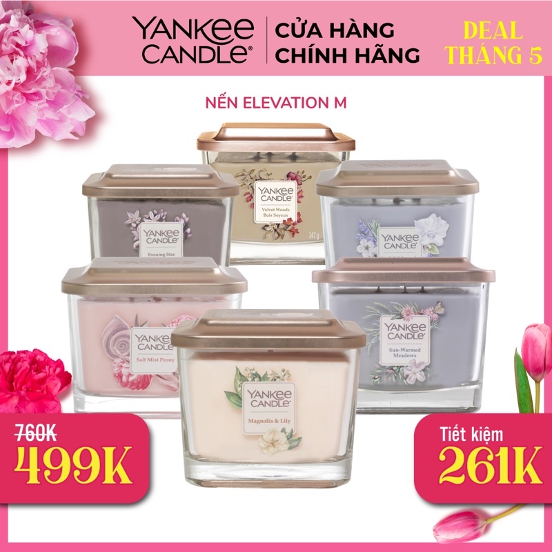 Nến thơm sáp đậu nành Elevation CHÍNH HÃNG Yankee Candle - Size M 347g (nhiều mùi)