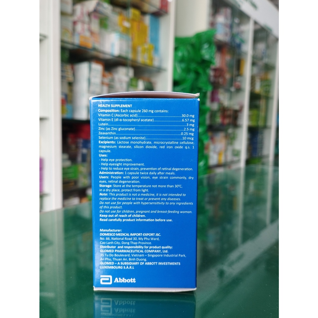 Surbex Eye Pro- Hỗ trợ bảo vệ mắt và hỗ trợ cải thiện thị lực, hỗ trợ giảm mỏi mắt