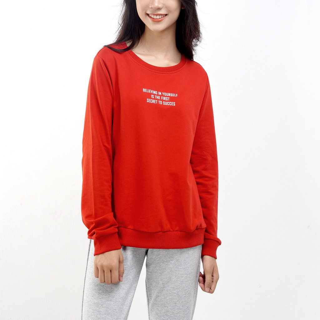 Áo nỉ sweater logo nữ Sayme dày dặn ấm áp WCSI0012