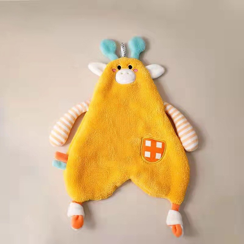 Khăn Lau Tay Bằng Vải Nhung San Hô Thấm Hút Nước Nhanh Khô Thiết Kế Dễ Thương Tiện Dụng Cho Nhà Bếp