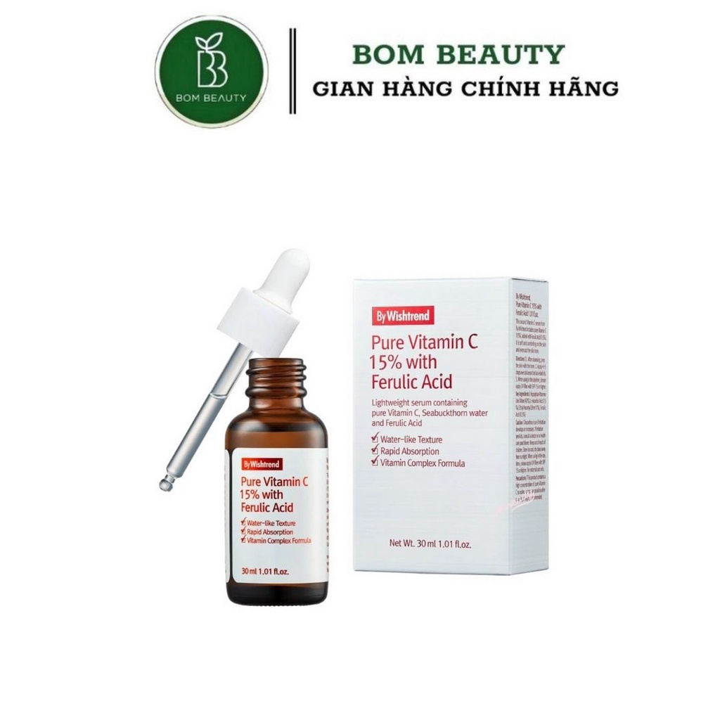 Tinh chất By Wishtrend Pure Vitamin C 15% with Ferulic Acid
