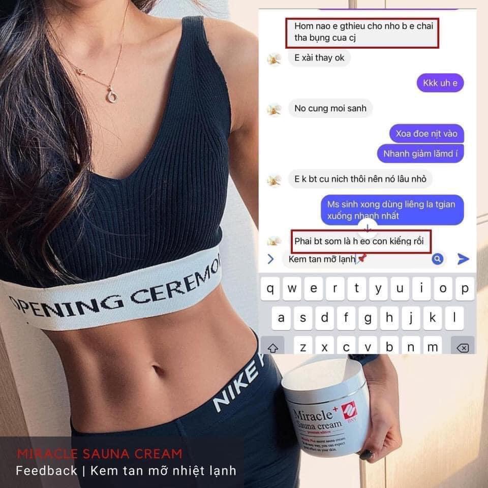 Kem Tan Mỡ Nhiệt Lạnh Sauna Cream đen số 1 Hàn Quốc