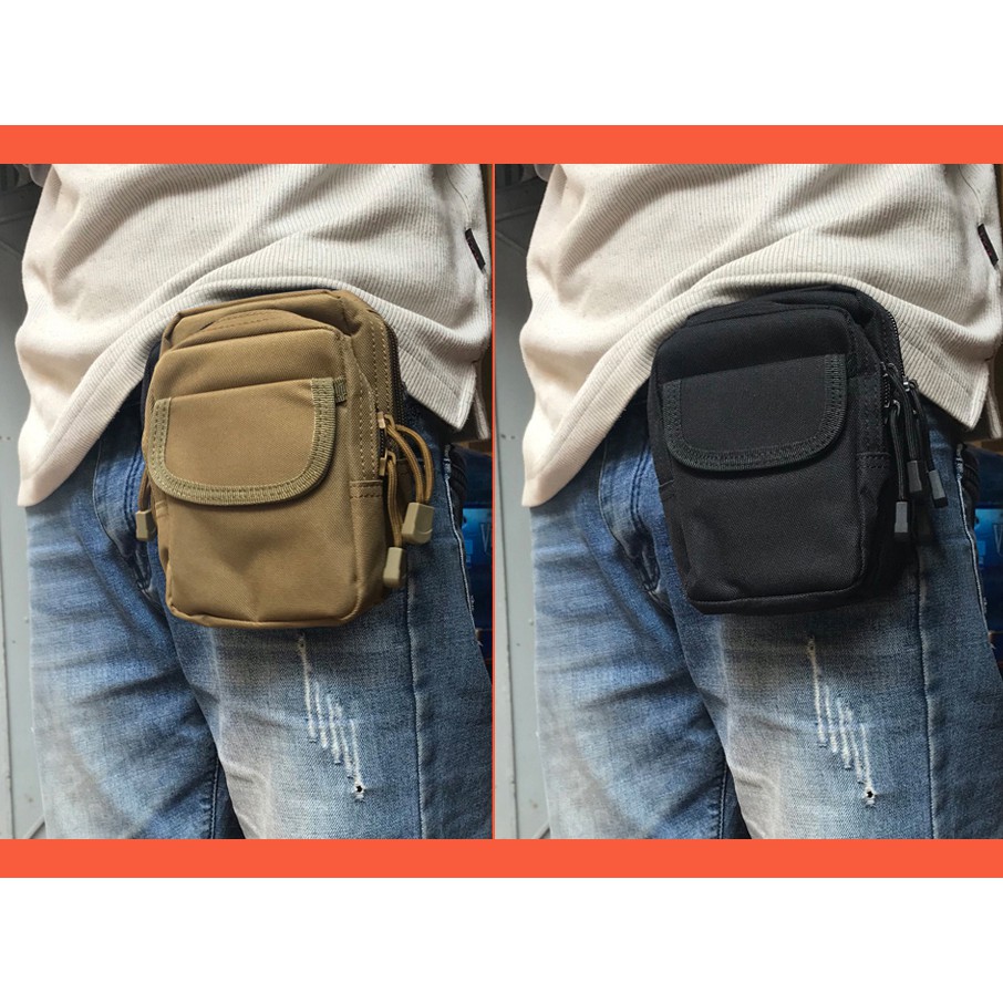Túi đeo hông vải bố ( Màu be / đen/ Xanh) | BigBuy360 - bigbuy360.vn