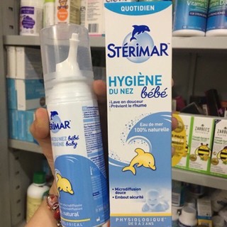 Chai xịt muối biển Sterar Nose Hygiene Baby 50ml cho trẻ 3 tháng -3 tuổi