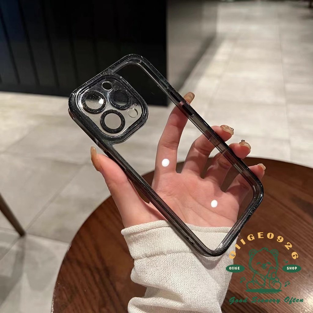 Ốp Điện Thoại Mặt Kính Màu Tím Đậm Cao Cấp Cho iPhone 14 / 13 / 12 / 11 Pro Max