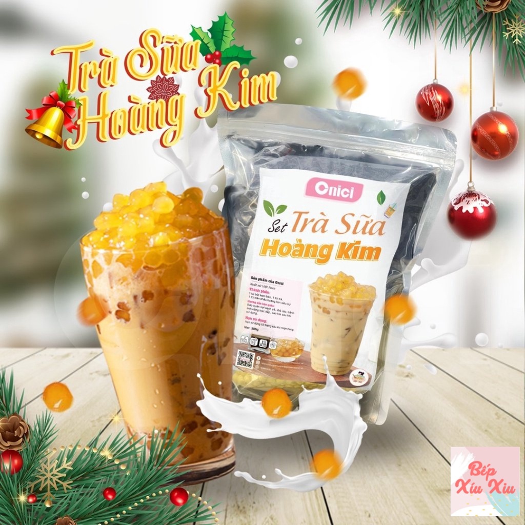 Set trà sữa phúc long, thái xanh, thái đỏ tự pha Bếp Xíu Xiu nguyên liệu dung thử thành phẩm 5-7 ly