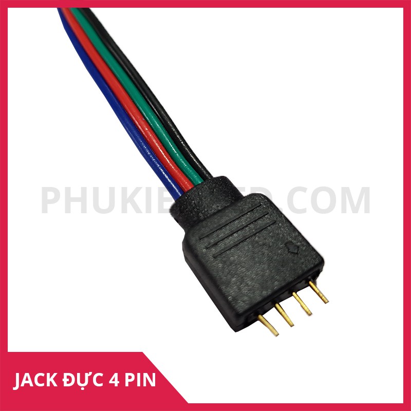 Dây nối led RGB, 1 đầu 4P, dài 15cm đầu đực | BigBuy360 - bigbuy360.vn