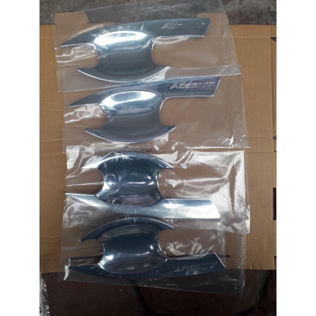 Bộ 4 Ốp hõm Cửa mạ crom Hyundai Accent  2018-2021