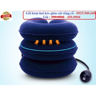 Gối bơm hơi giãn cột sống cổ |Gối bơm hơi | Thoát vị đĩa đệm