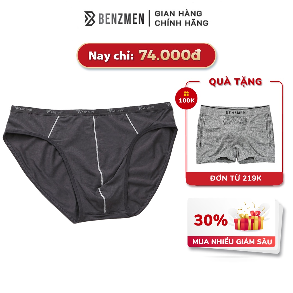 Quần Sịp Nam Cao Cấp Dáng Tam Giác Aristino Benzmen Dệt Từ Vải Bamboo Co Giãn 4 Chiều, Thoáng Khí, Thấm Hút Mồ Hôi - Ac
