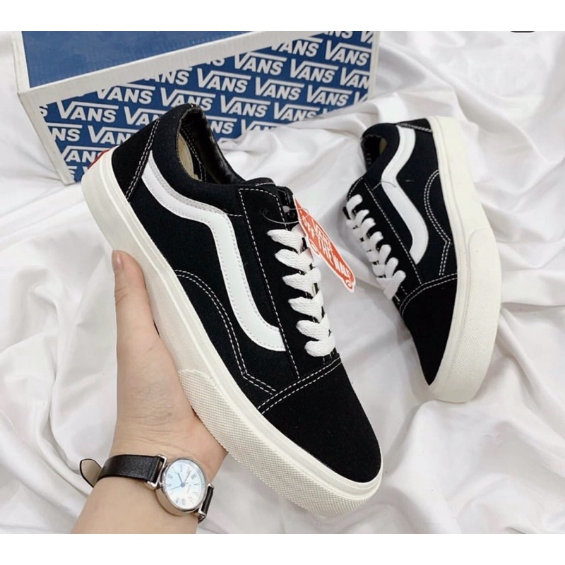 GIÀY VANS VAULT OLD SKOOL MÀU ĐEN ⚡ Full Box Bill ⚡ Giày Thể Thao Nam Nữ 2022