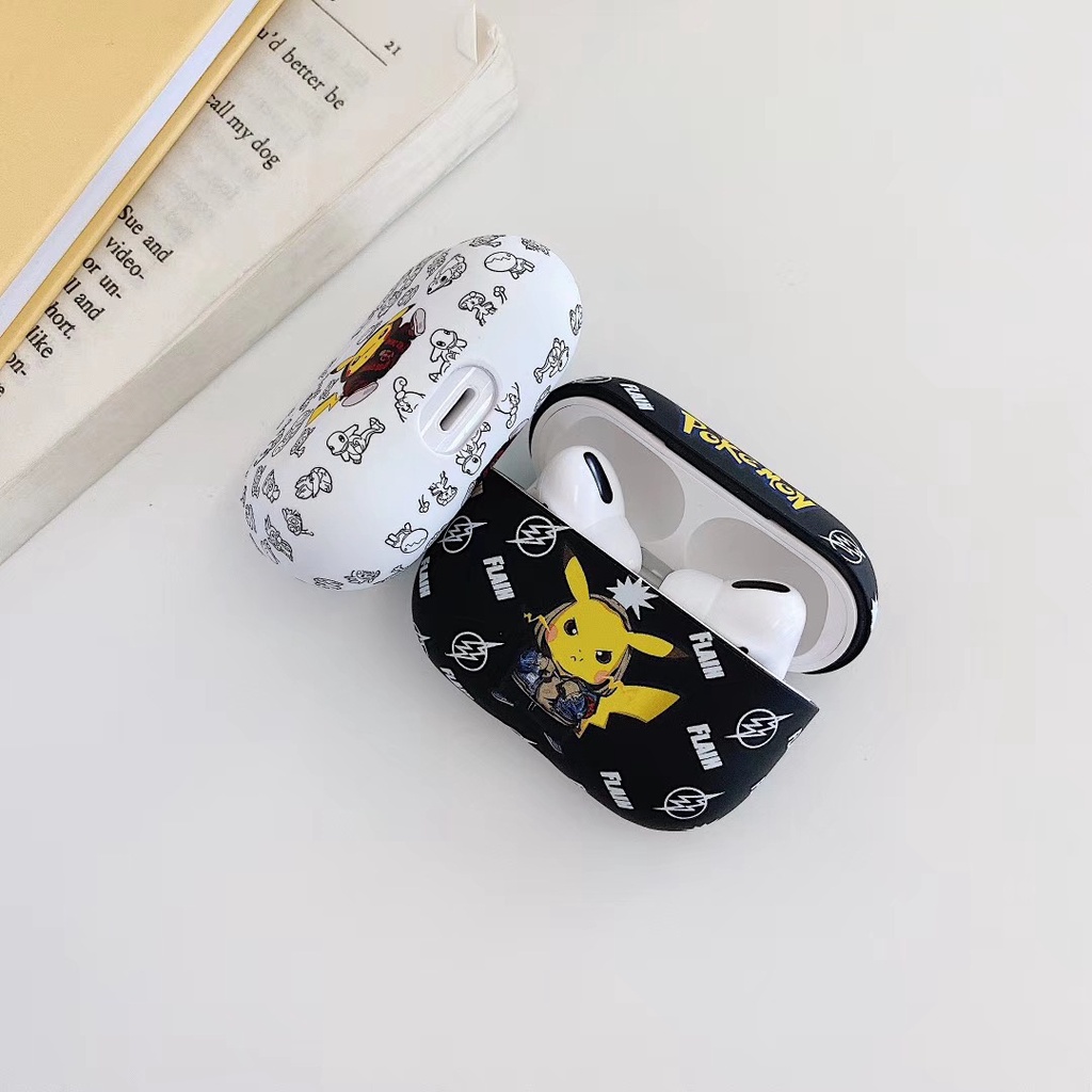 Vỏ case tai nghe Pikarchu trơn hộp 3 2 PRO - Chất liệu nhựa, chống bám bẩn 1051 CAPIKT