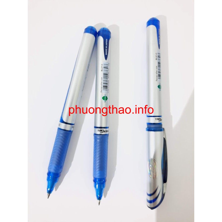 Bút ký gel pentel BL57-0.7mm và Bút ký BL 60,ruột bút ký, mầu xanh.