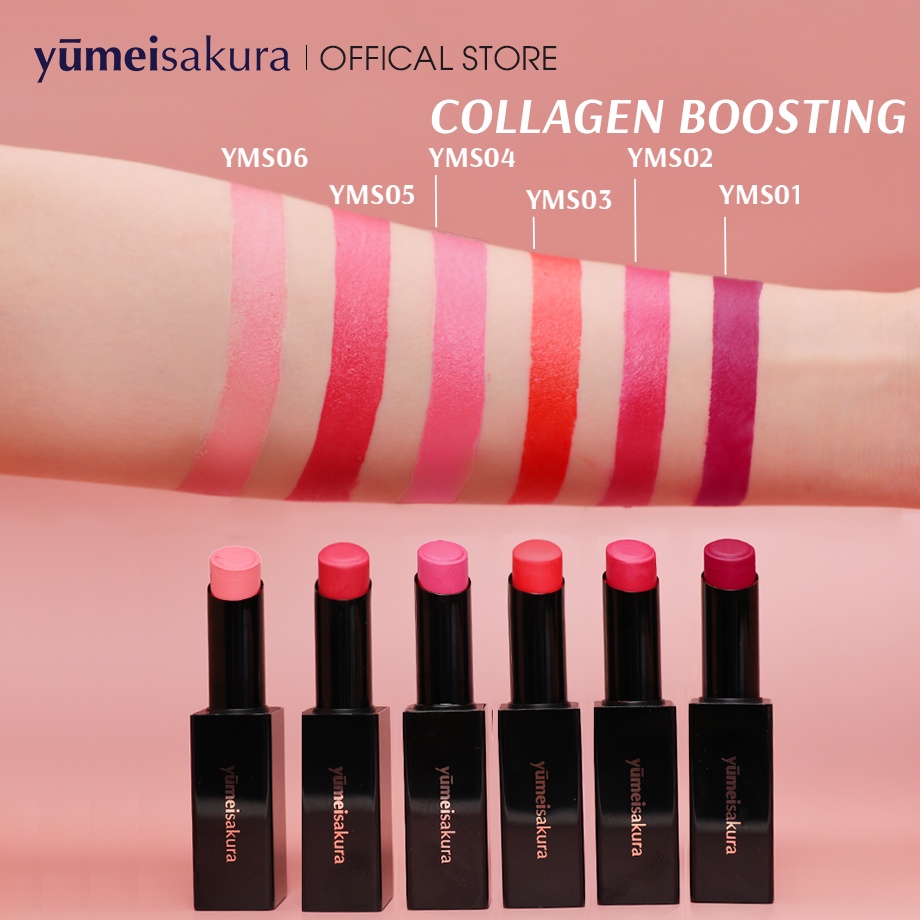 Combo Son Khóa Màu Siêu Dưỡng - Dòng Collagen Boosting - Matte Revolution Yumeisakura