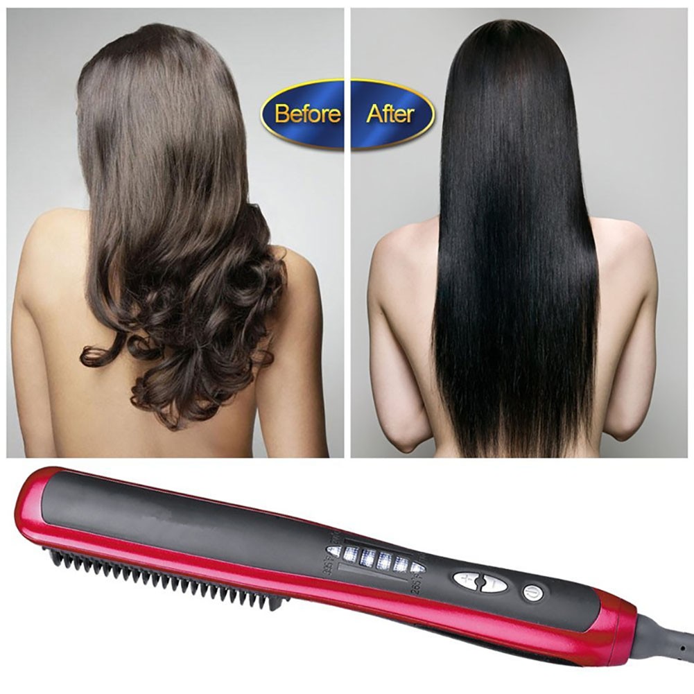 Lược Điện Chải Thẳng Tóc Tạo Kiểu Chuyên Nghiệp Cho Nam