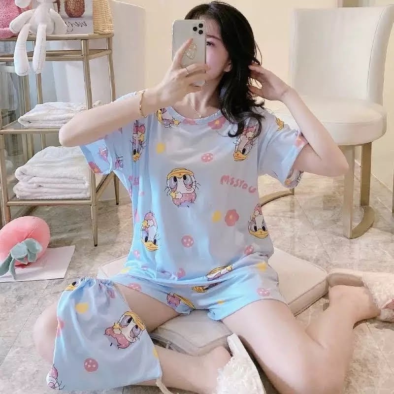 Bộ Đồ Ngủ Nữ Ngắn Tay, Kiểu Dáng Hàn Quốc 2021 H&N Fashion Shop | BigBuy360 - bigbuy360.vn