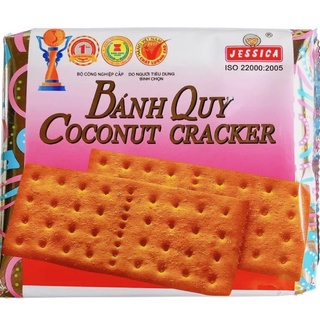 Bánh Quy Coconut Cracker Jessica Bạc Vuông