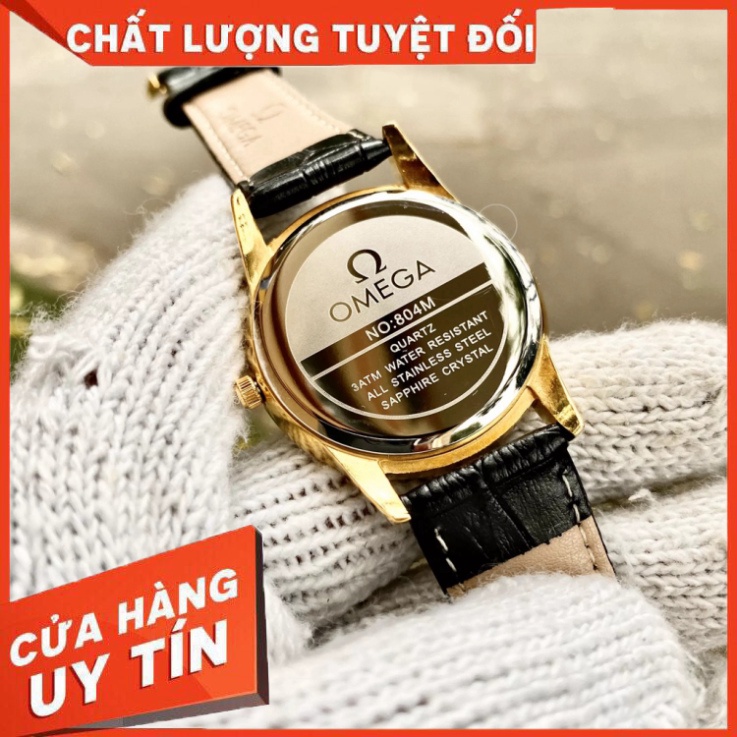 Đồng Hồ Nam 0mega Sapphire OM032 case 38mm Máy Pin Nhật Chống Xước Tuyệt Đối