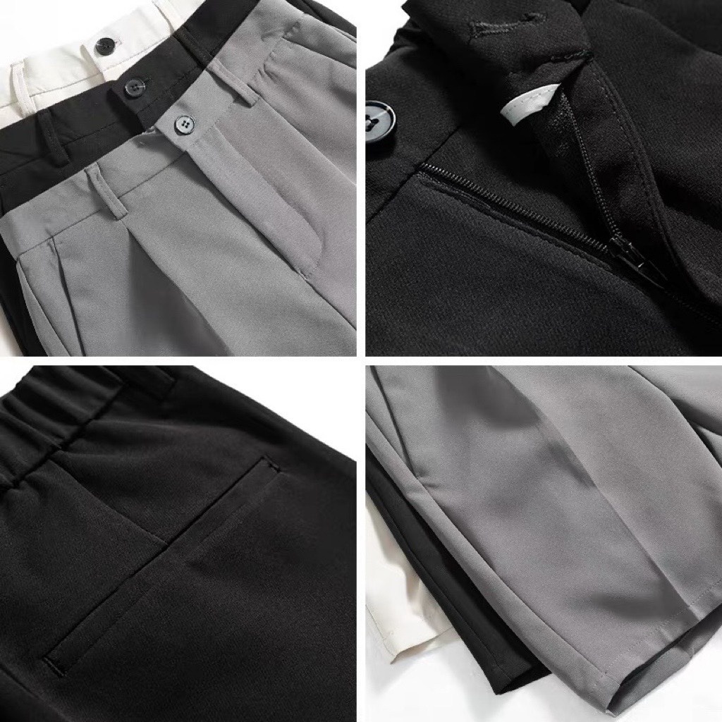 Quần short tuyết mưa nam quần đùi lửng form slim màu trơn, dễ phối đồ vải cao cấp AUTOMAN Q24