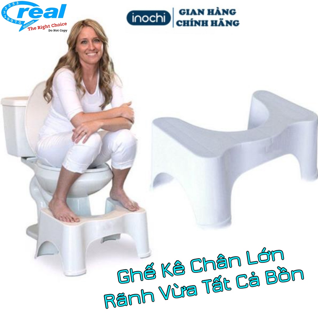 Ghế kê chân Bồn toilet Notoro INOCHI để chân khi đi vệ sinh dễ dàng và thoải mái chống táo bón