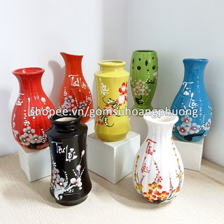 Lọ hoa sứ nhiều màu - 1 lọ hoa - Bát Tràng