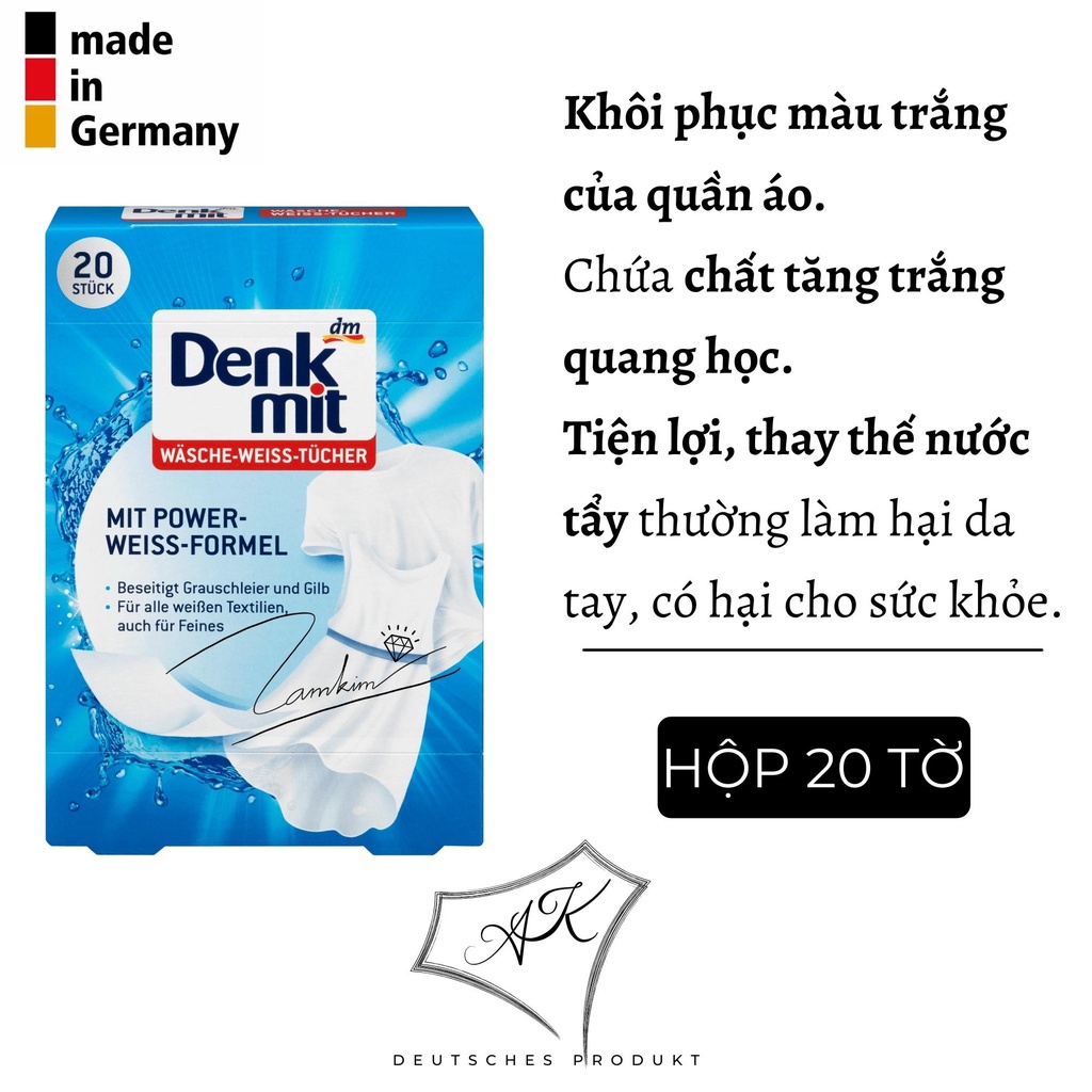 [ Hàng Đức ] Tẩy trắng quần áo nội địa Đức - Denkmit